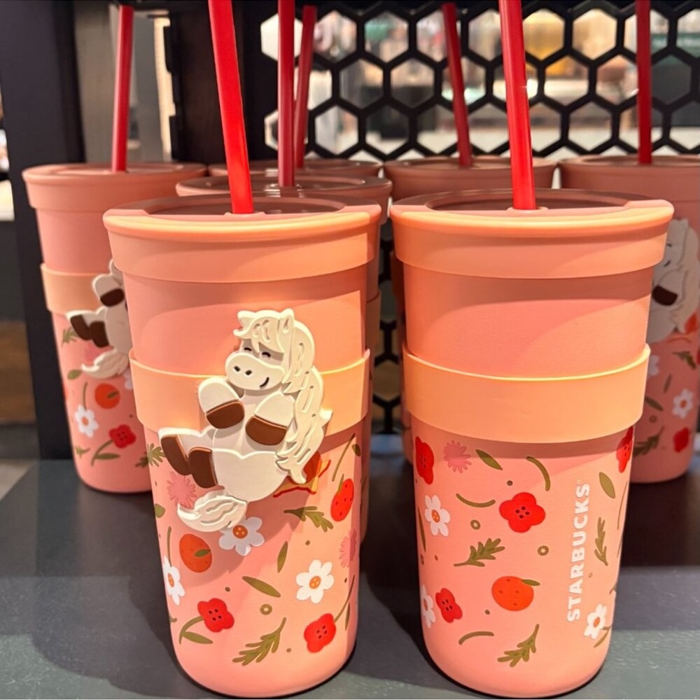 Starbucks 2026 Lunar New Year, Year of the Horse Pink Tumbler - Picture 4 of 4
